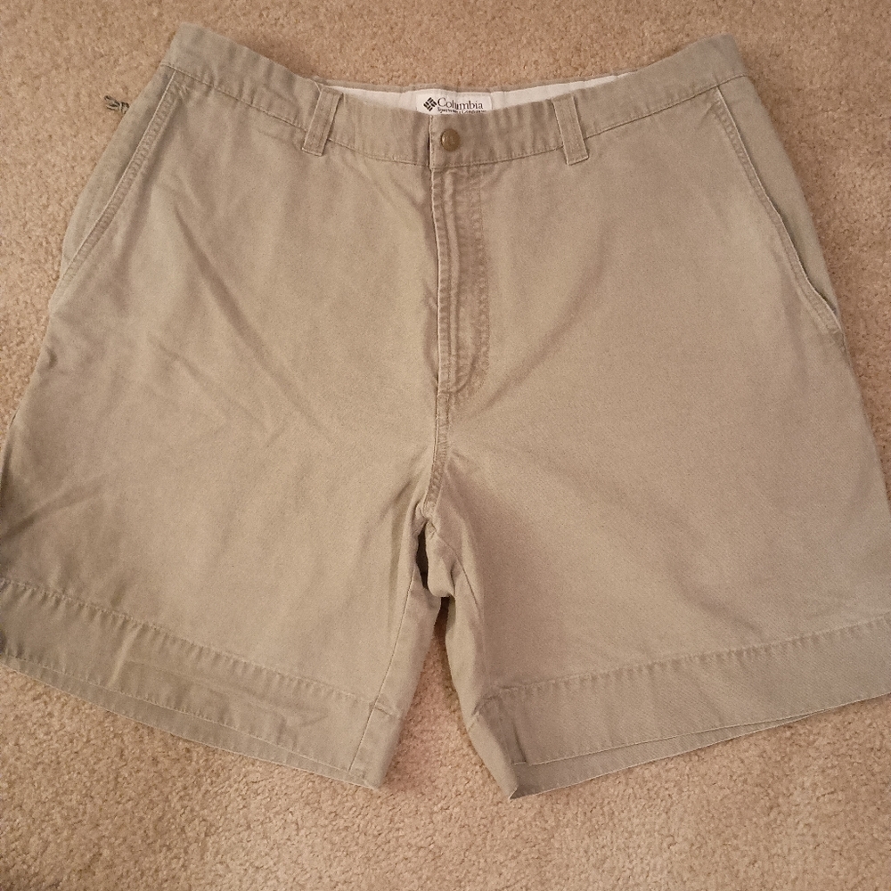 Columbia Men's Khaki Shorts 100%‎ Cotton Gorpcore Camping Hiking